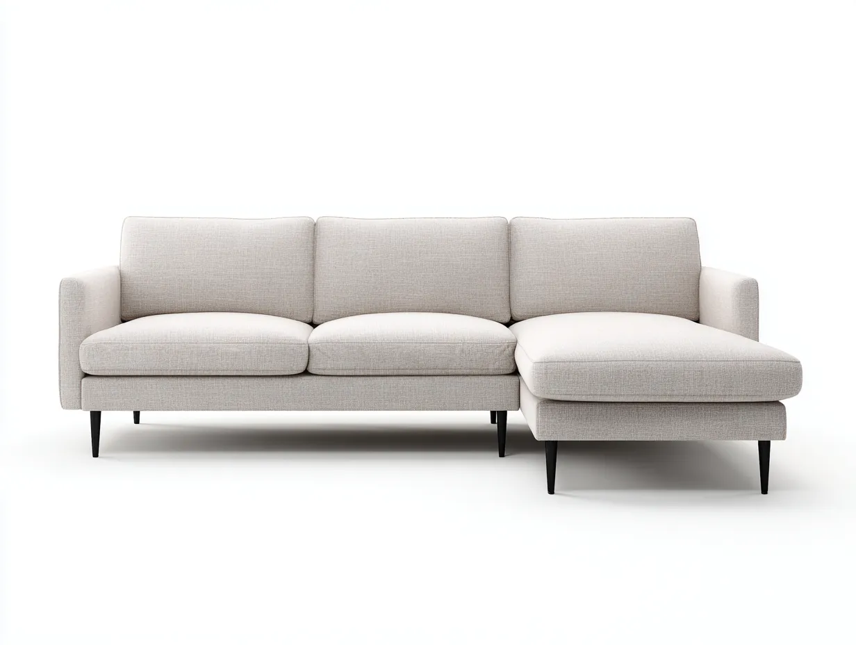 Ecksofa-Stoff-274x168x83 cm-Beige-Skandinavischer Stil-Dengoloft