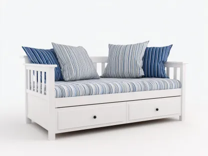 Sofás cama madera 200x90x85 cm blanco moderno-Dengethaus