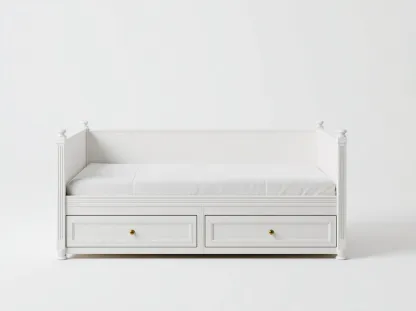 Sofás cama madera 200x90x80 cm blanco estilo clásico-Dengethaus