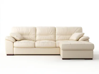 Sofás rinconeros piel sintética 260x160x85 cm beige moderno-Dengethaus