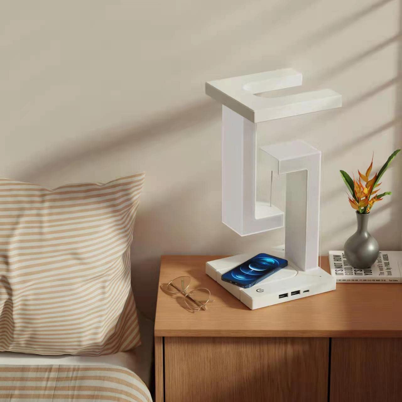 Smart Wireless Charging Balance Lamp for Home Decor