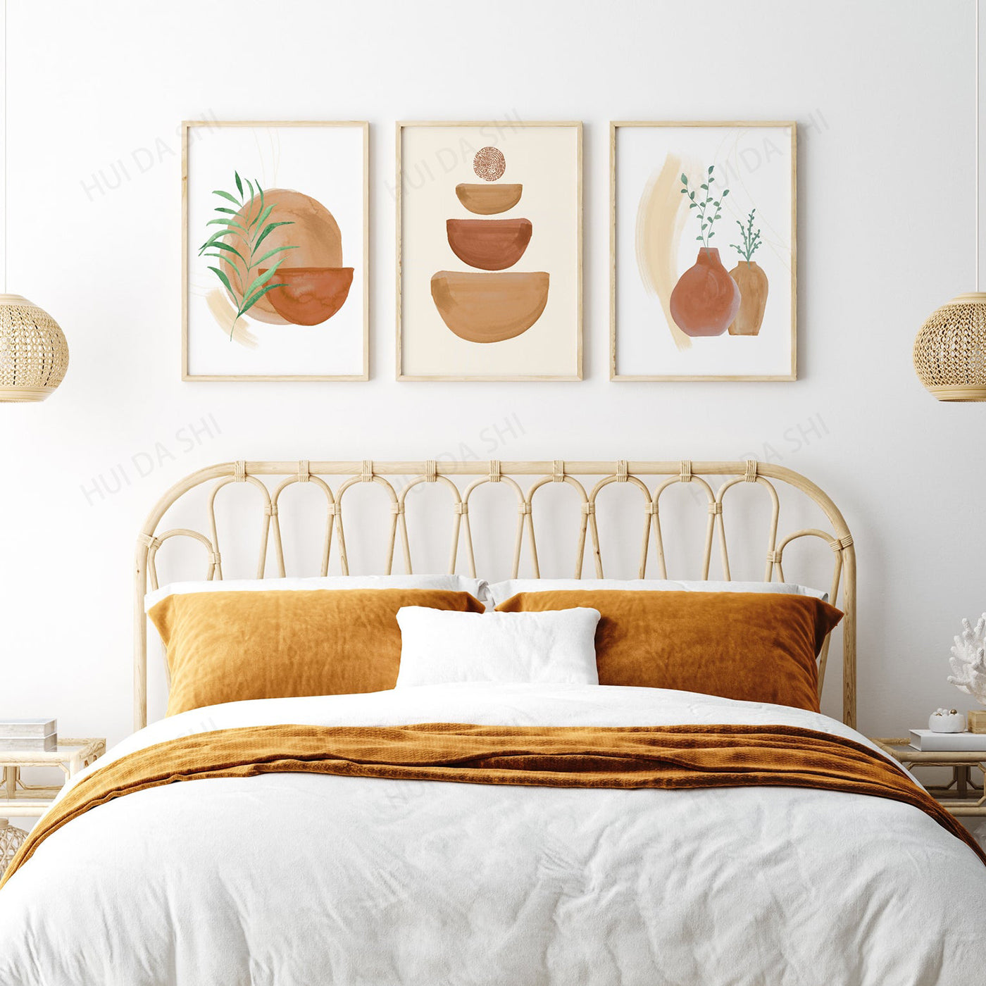 Bohemian Canvas Wall Art – Boho Home Decoration