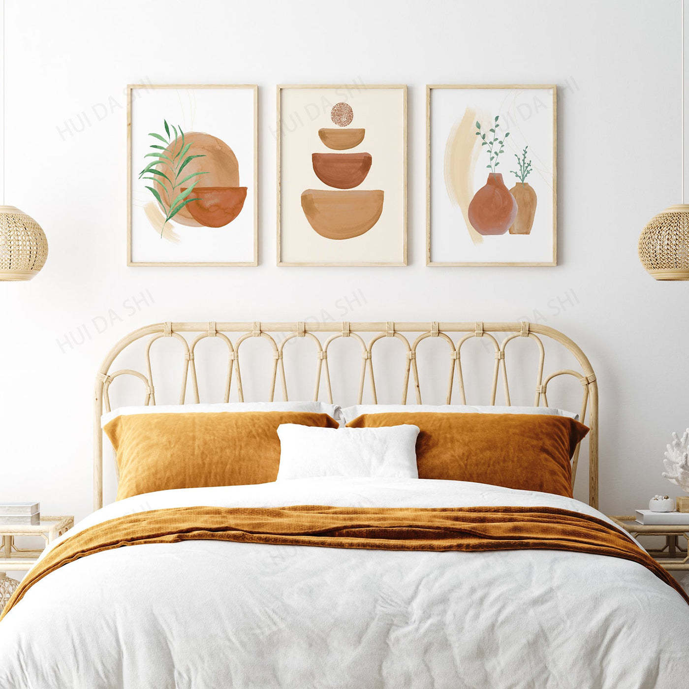 Bohemian Canvas Wall Art – Boho Home Decoration