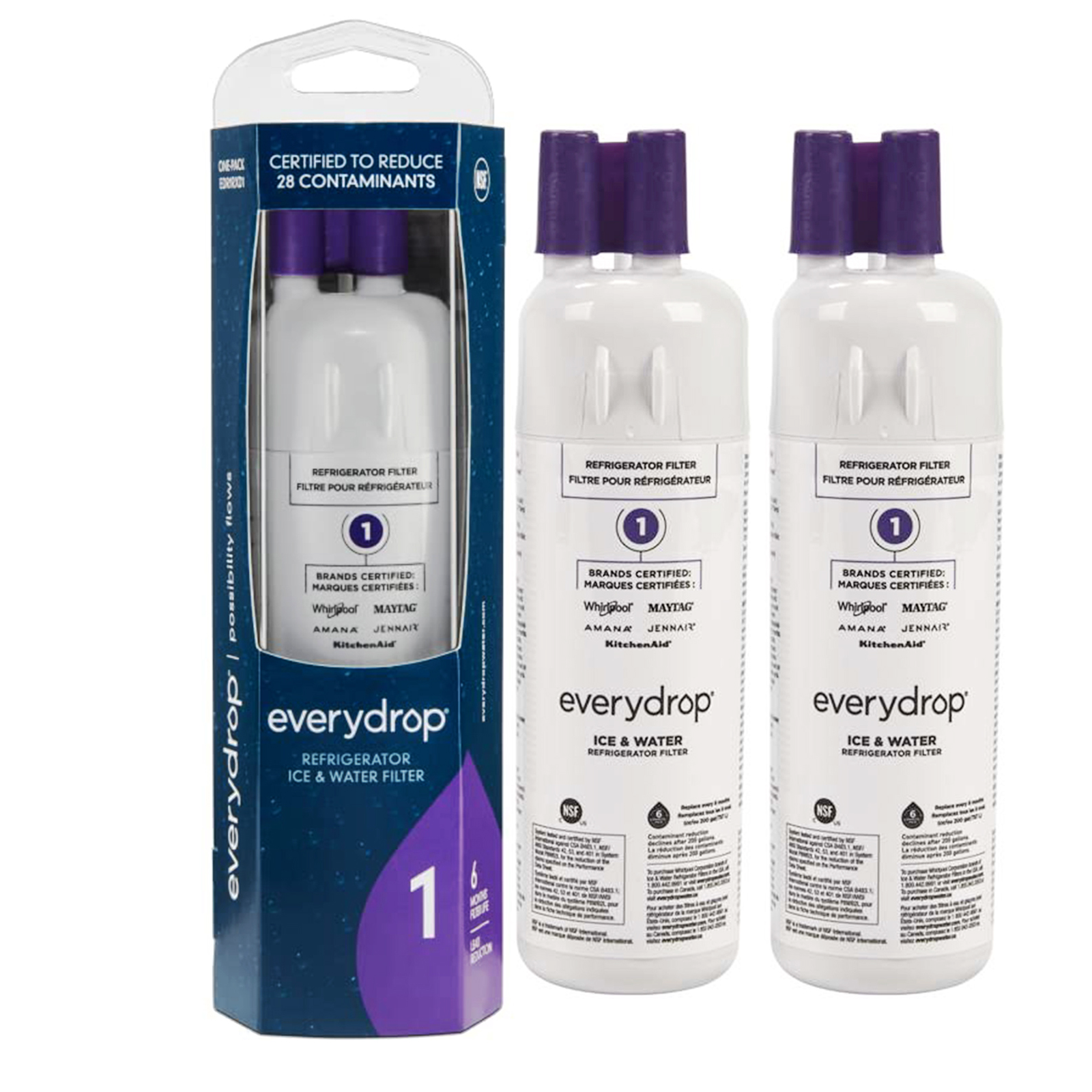 EDR1RXD1 Filter 1 ICE Refrigerator Water Filter,W10295370A