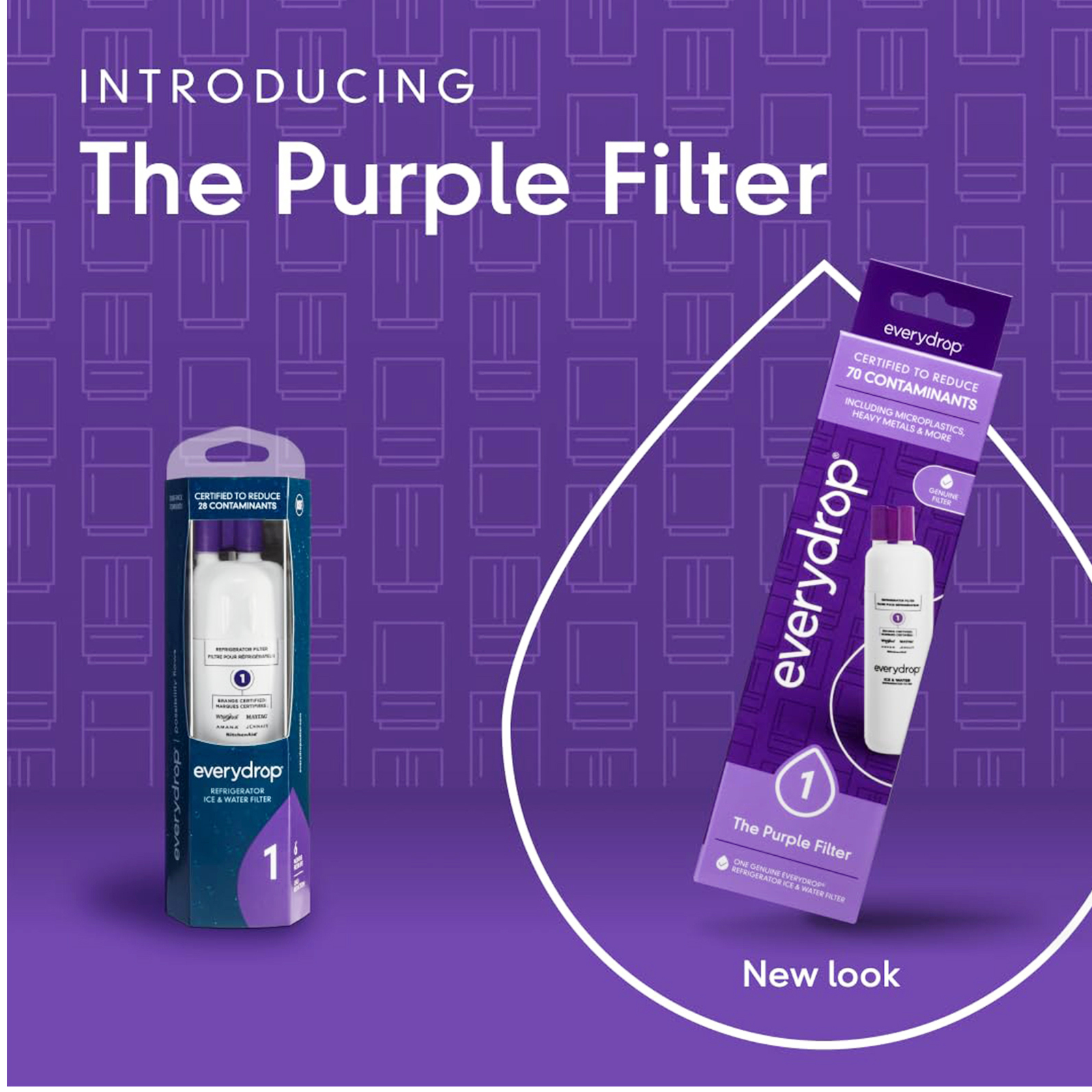 EDR1RXD1 Filter 1 ICE Refrigerator Water Filter,W10295370A