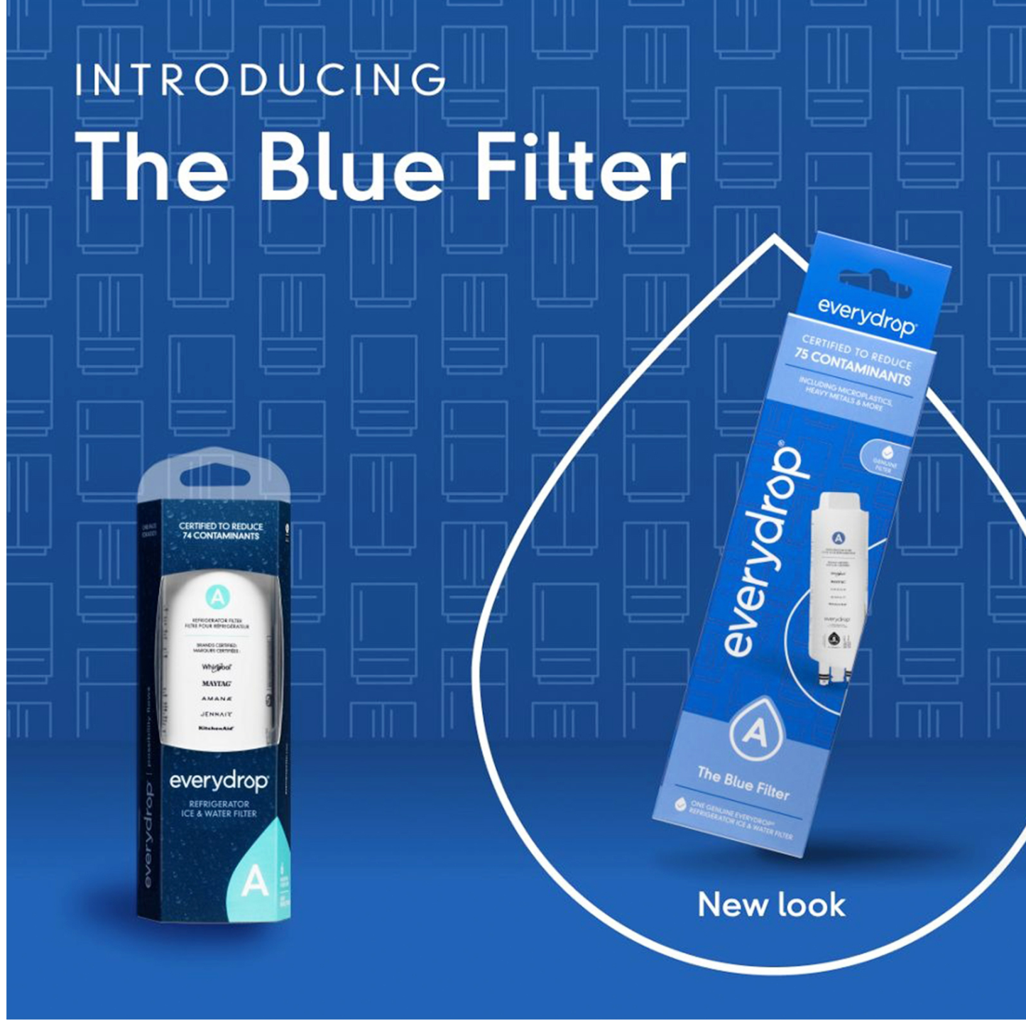 EDRARXD1 Filter A ICE Refrigerator Water Filter, W11536439, W11519209