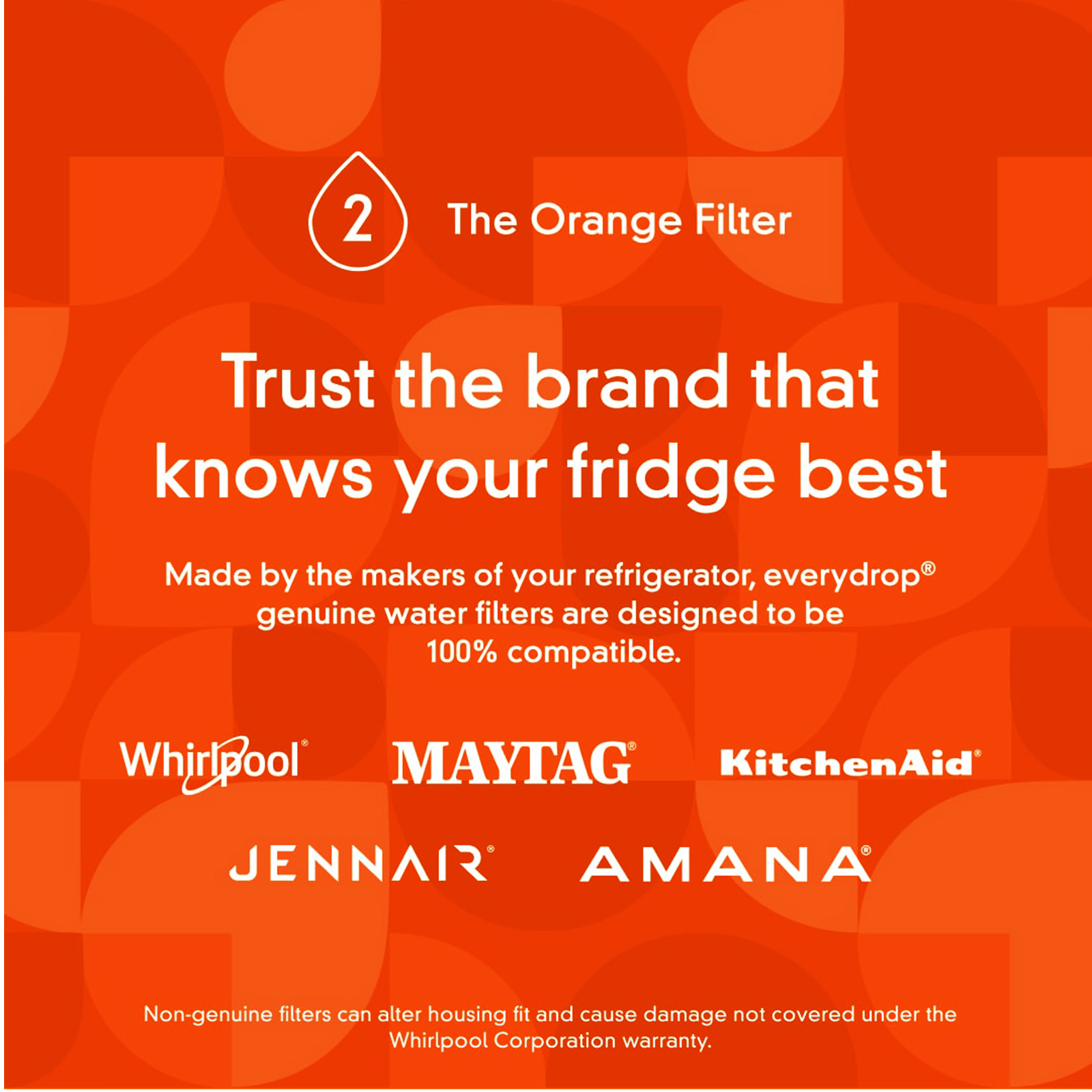 EDR2RXD1 Filter 2, ICE Refrigerator Water Filter, WHR2RXD1, W10413645A