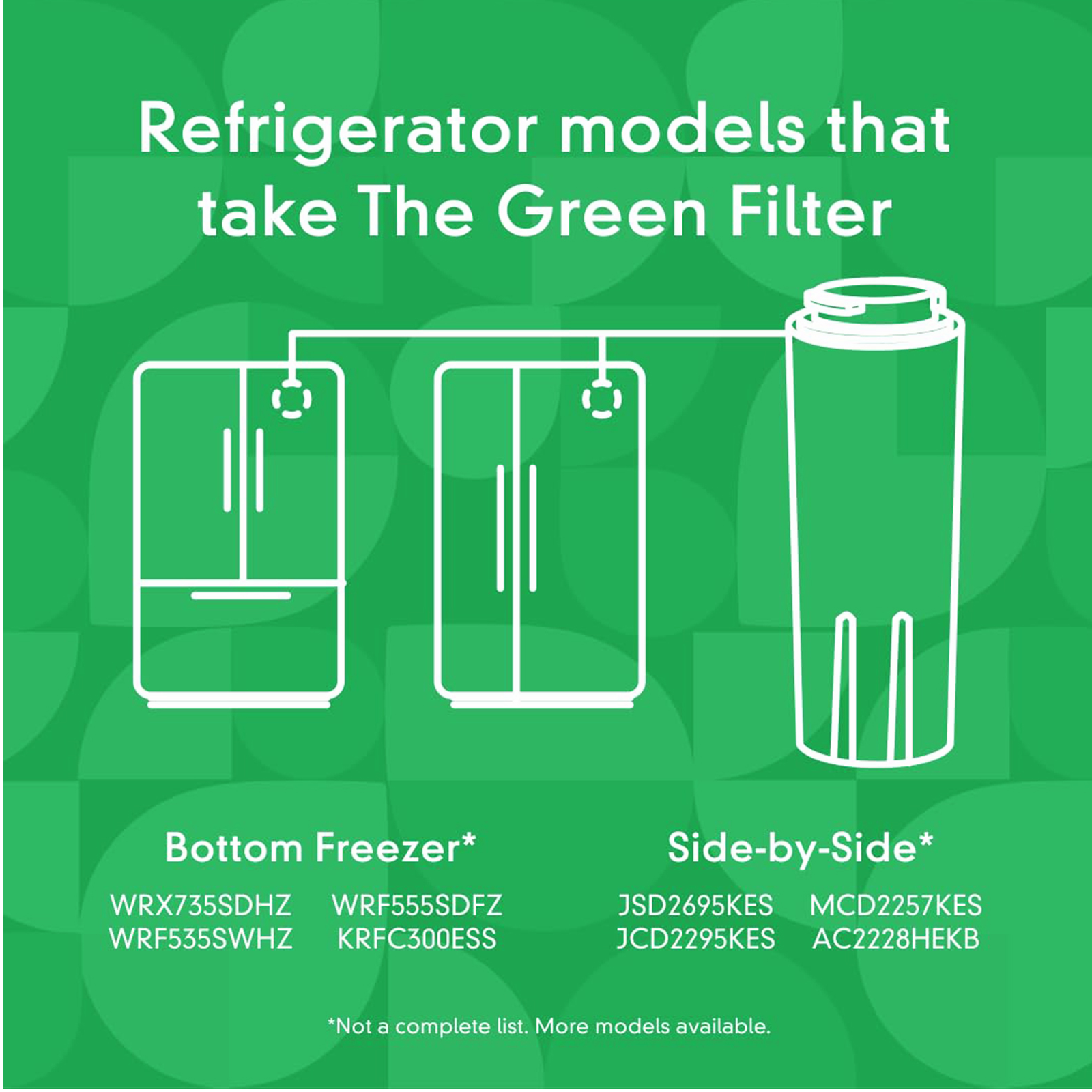 EDR4RXD1 Filter 4, ICE Refrigerator Water Filter, 4396395, UKF8001