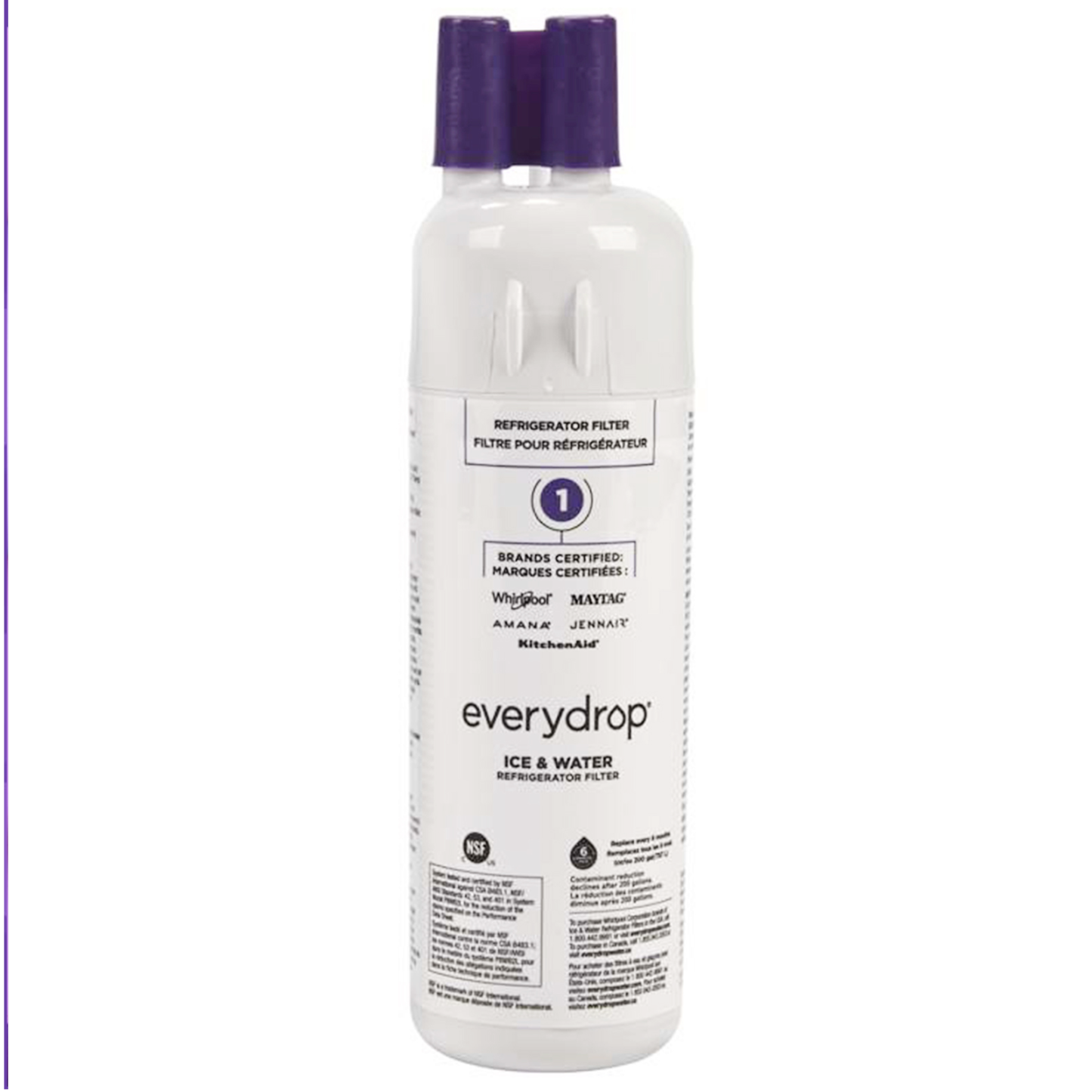 EDR1RXD1 Filter 1 ICE Refrigerator Water Filter,W10295370A