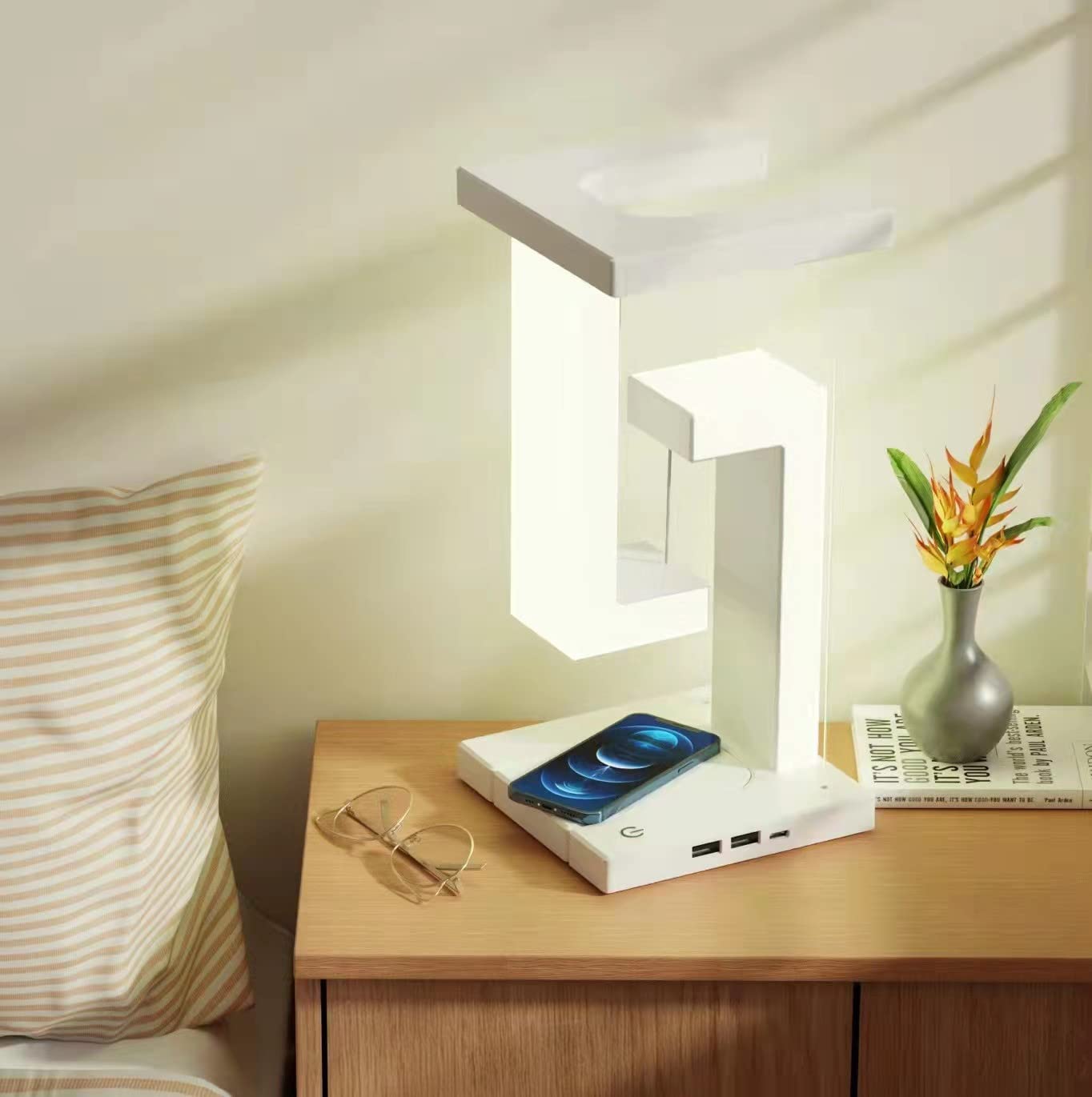 Smart Wireless Charging Balance Lamp for Home Decor