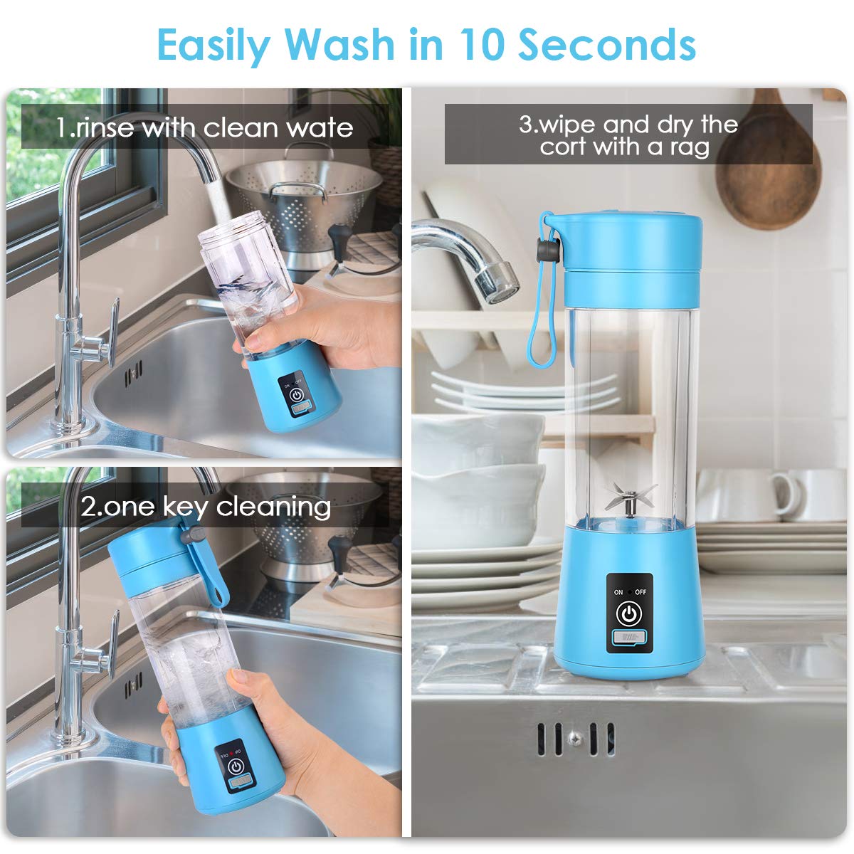 Portable USB Rechargeable Mini Blender