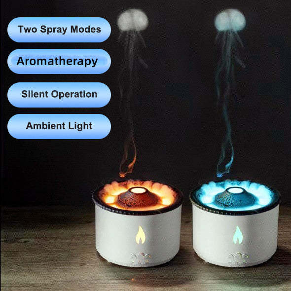 Ultrasonic Essential Oil Humidifier & Aroma Diffuser – Jellyfish Volcano