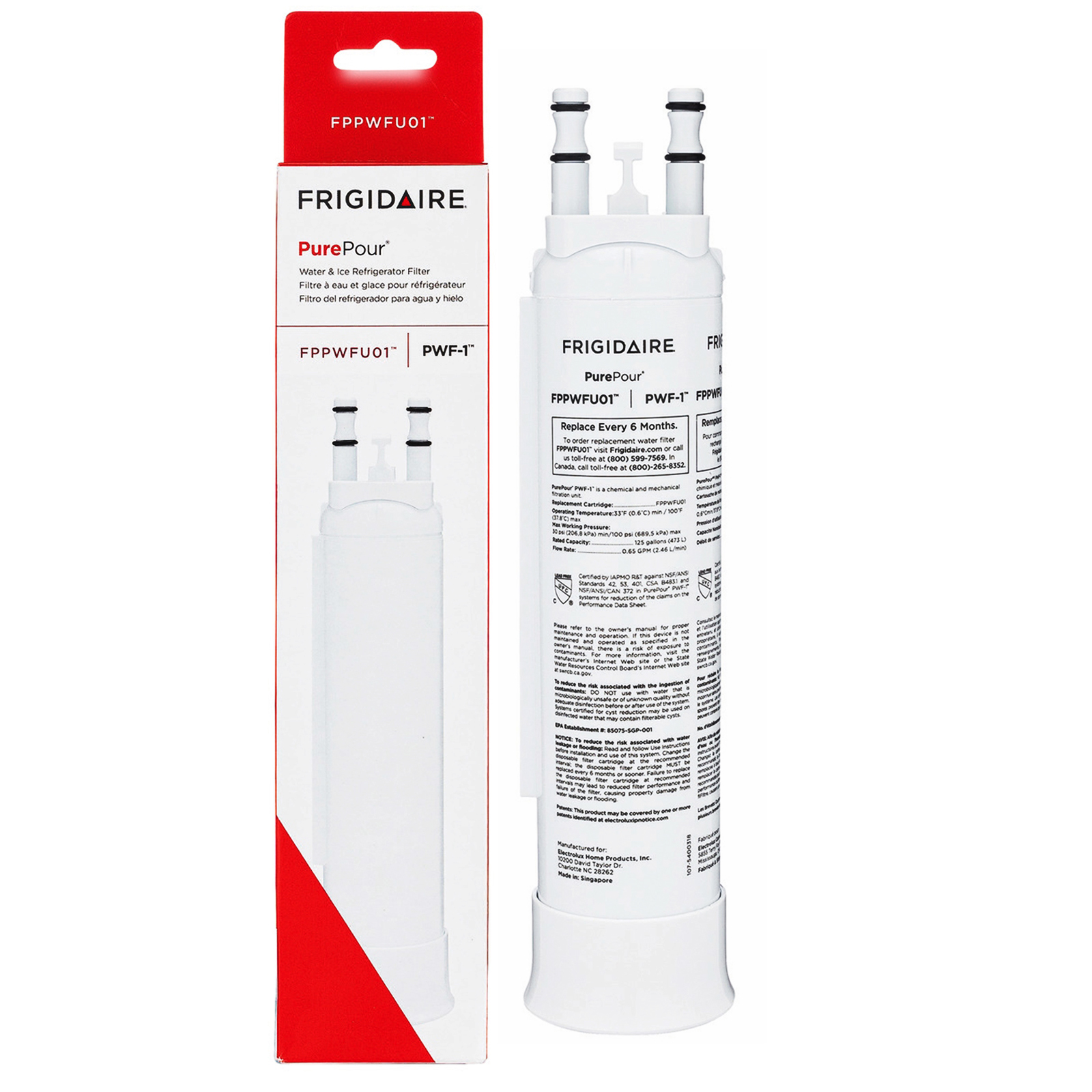 FPPWFU01 PurePour PWF-1 Refrigerator Water Filter