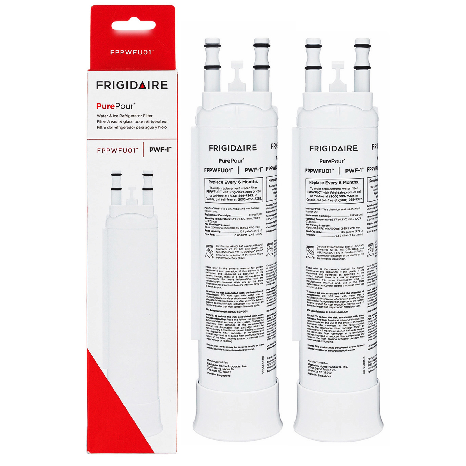 FPPWFU01 PurePour PWF-1 Refrigerator Water Filter