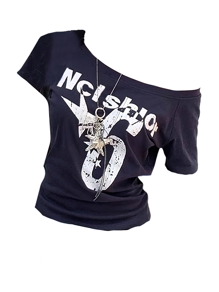 Top Corto santaoche con Hombros Descubiertos para Mujer