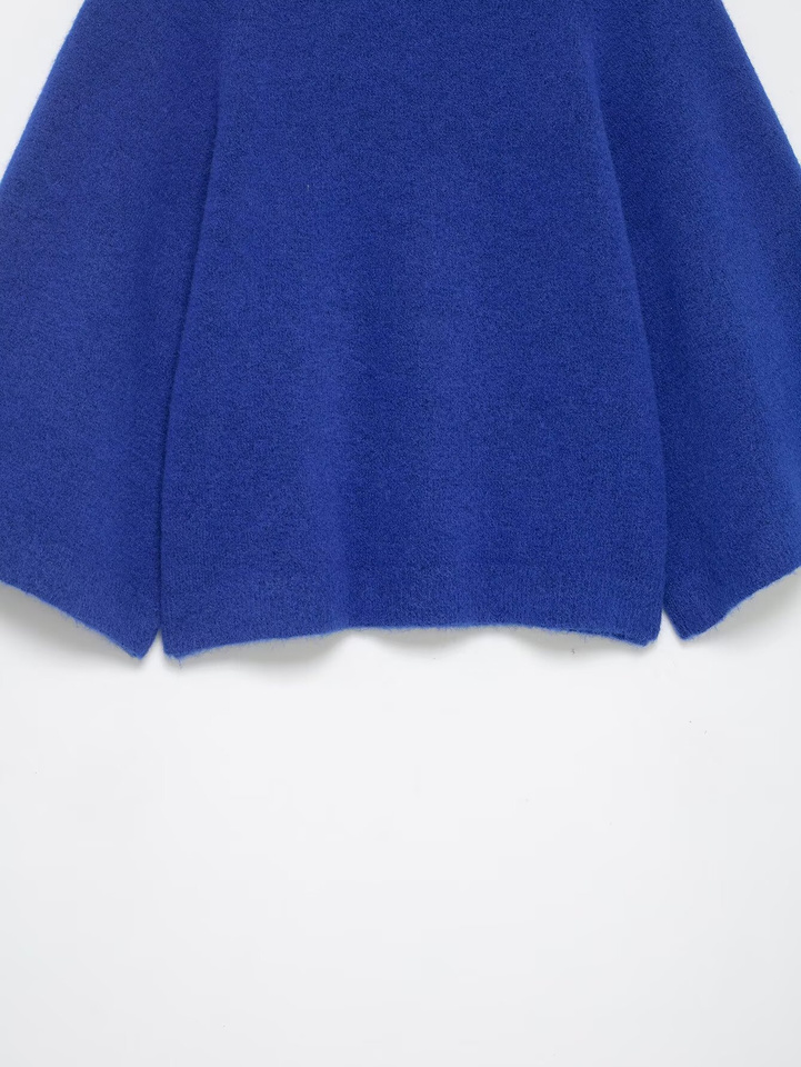 Suéter de Punto santaoche para Mujer con Cuello Alto y Manga Ancha