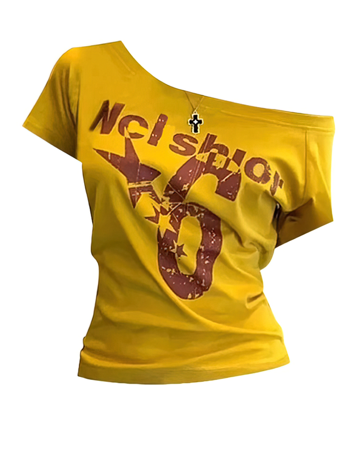 Top Corto santaoche con Hombros Descubiertos para Mujer