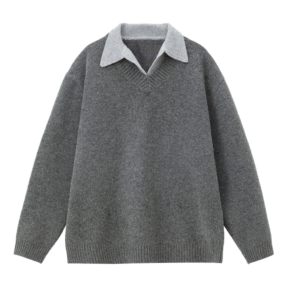 Suéter de Punto santaoche para Hombre: Cuello Polo y Estilo Casual Vintage