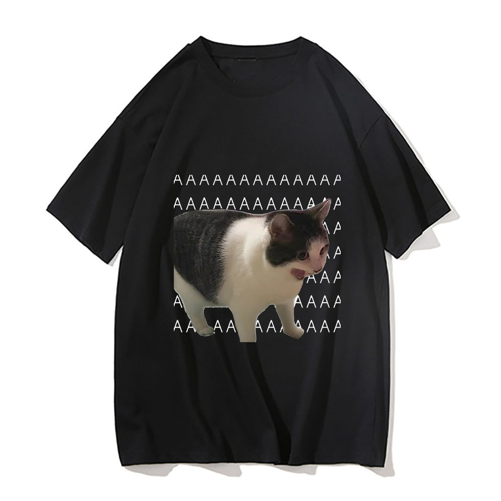 Camiseta santaoche con Estampado de Gato Llorando (Meme) para Hombre y Mujer