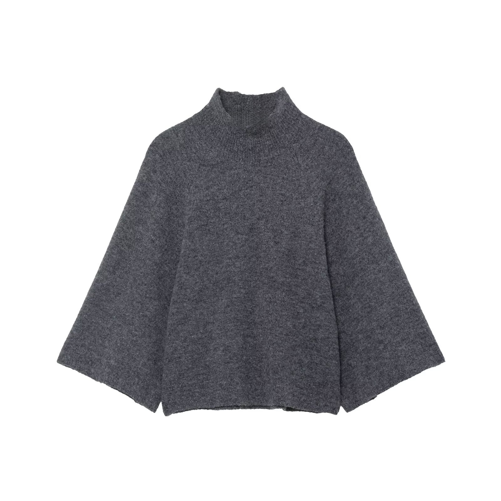 Suéter de Punto santaoche para Mujer con Cuello Alto y Manga Ancha