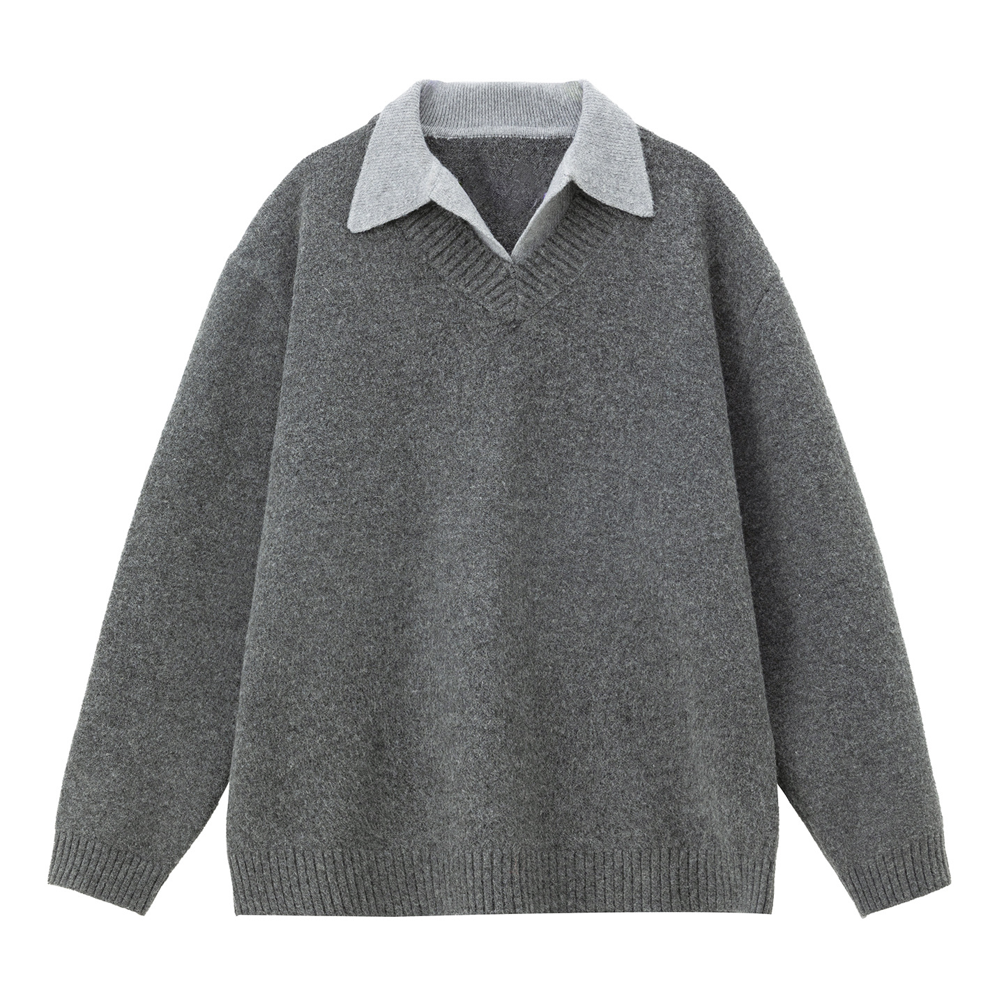 Suéter de Punto santaoche para Hombre: Cuello Polo y Estilo Casual Vintage