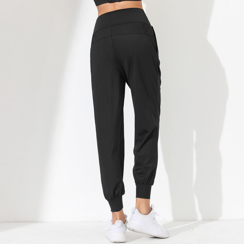 Pantalones de Yoga santaoche para Mujer: Secado Rápido y Corte Suelto con Bolsillos