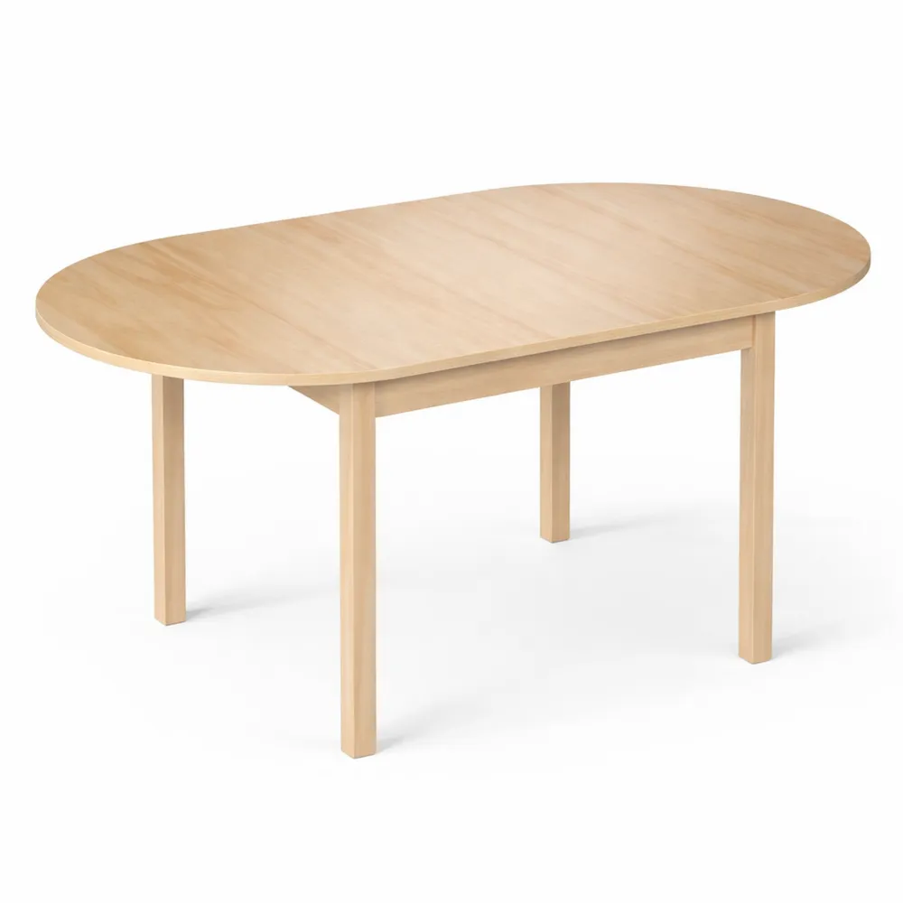 Ovaler Klapptisch aus Holz für 6 Personen, ideal für kleine Räume