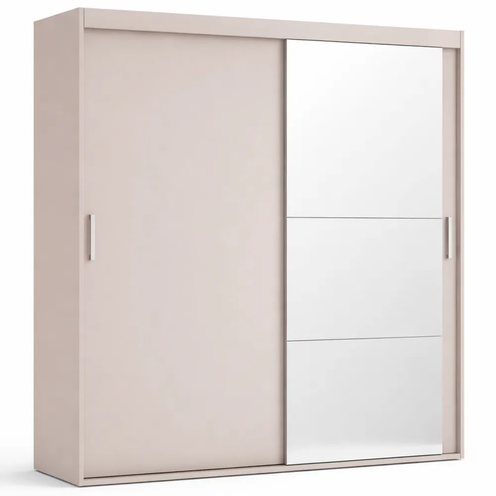 Schiebeschrank mit Spiegel für Schlafzimmer und Flur, robuste Konstruktion