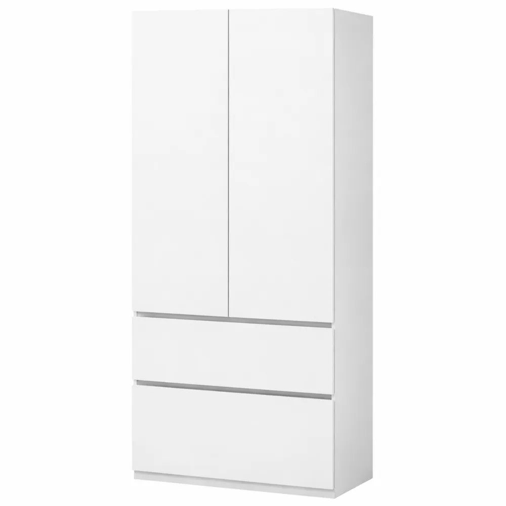 Kleiderschrank mit Schubladen und Kleiderstange für Schlafzimmer