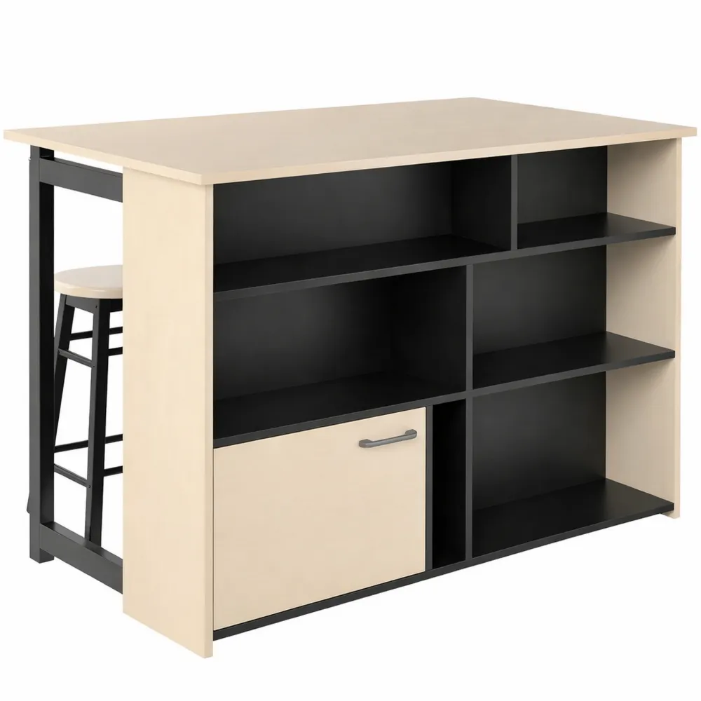 Moderner Bartisch mit Klappplatte und Hockern für Esszimmer