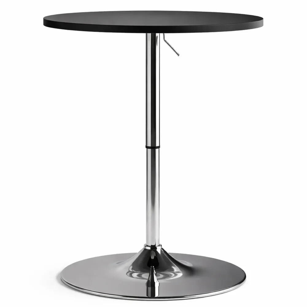 Moderner Bartisch aus Holzwerkstoff und Stahl 60x60x90 cm