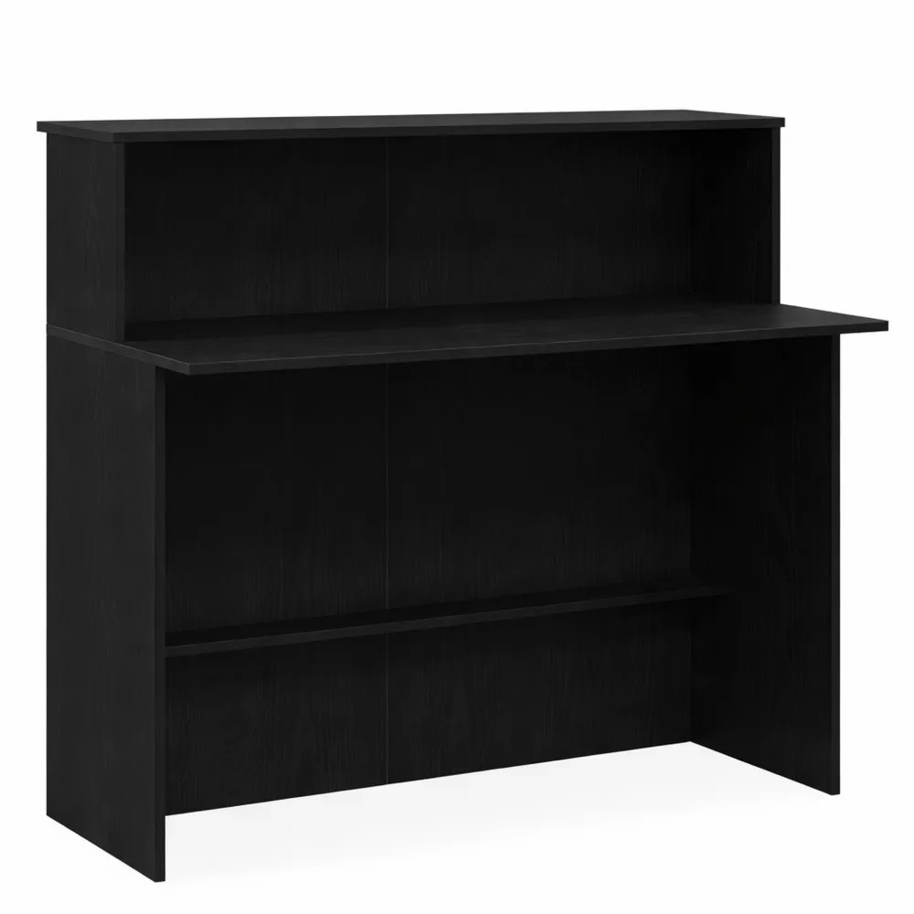 Moderne Empfangstheke in Schwarz für Büro oder Salon