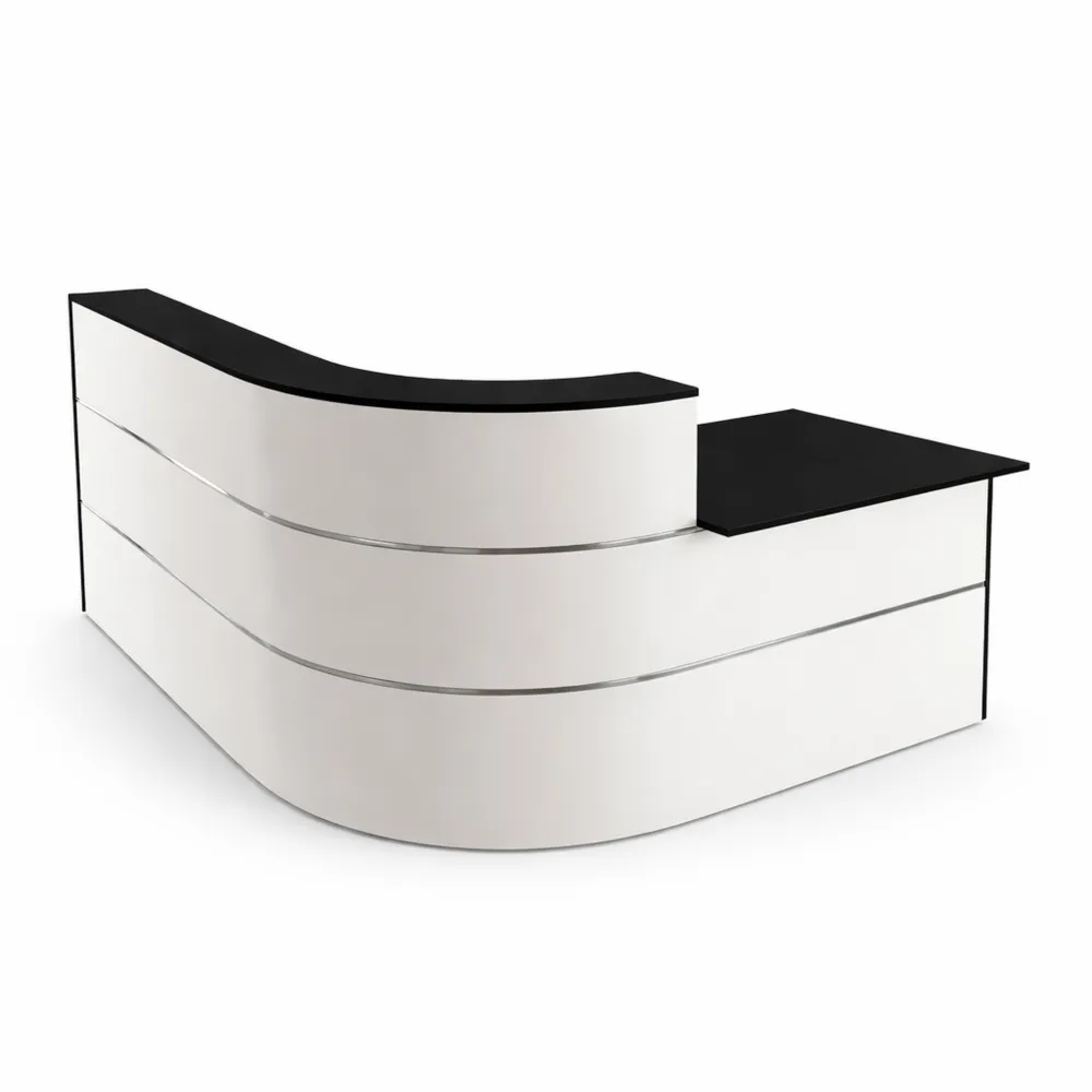 Elegante Empfangstheke mit Beratungsbereich, 110 x 180 x 195 cm