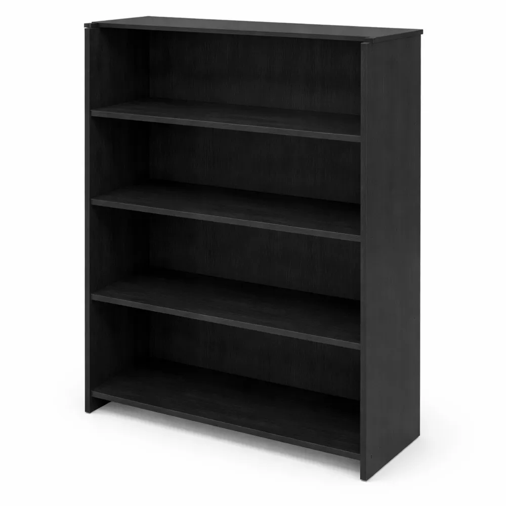 Moderne Empfangstheke in Holzoptik Schwarz