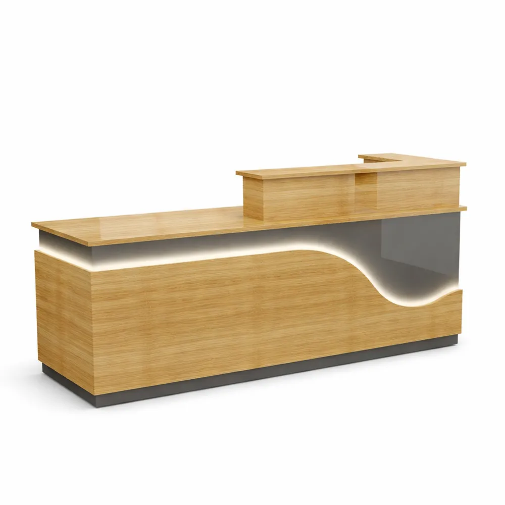 Elegante Empfangstheke aus Holz für Büro oder Salon