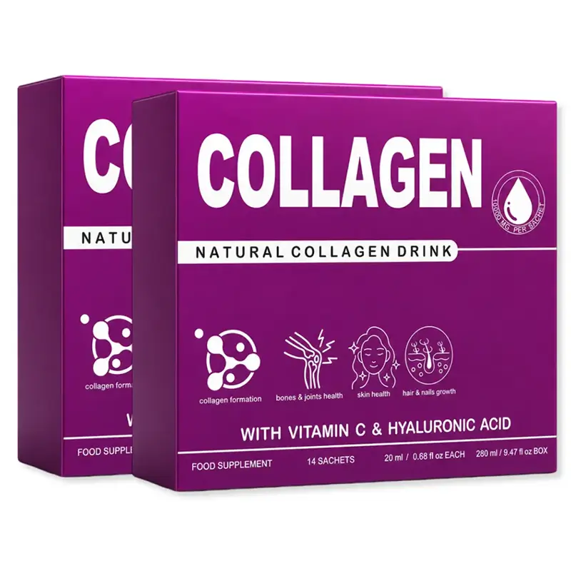 Lotnafee Natural Marine Collagen Drink – 10,000mg with Hyaluronic Acid (Mango Flavor)
