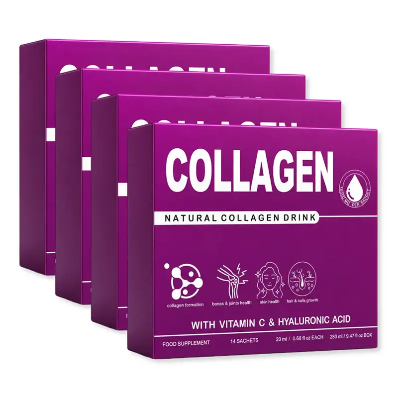 Lotnafee Natural Marine Collagen Drink – 10,000mg with Hyaluronic Acid (Mango Flavor)