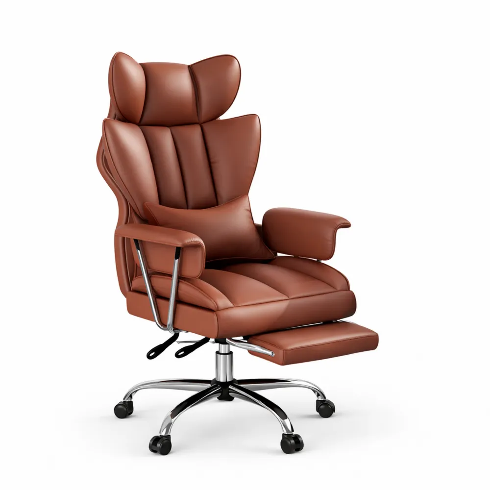 Ergonomischer Bürostuhl mit Lendenwirbelstütze, höhenverstellbar und neigbar