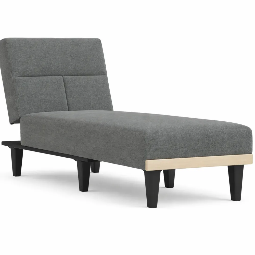 Verstellbares Schlafsofa mit Drei Positionen, Dunkelgrauer Stoff