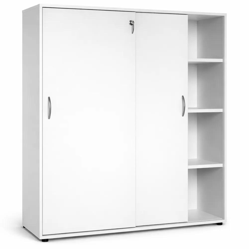 Moderner Aktenschrank, lichtgrau, 100 x 39,5 x 152,8 cm