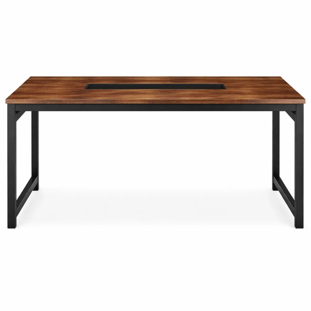 Rustikaler Bürotisch für Home Office, vielseitiger Esstisch