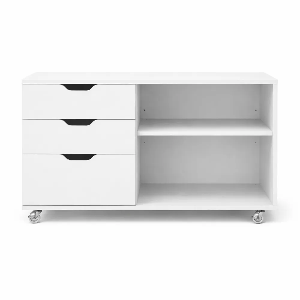Mobiler Aktenschrank mit Schubladen und verstellbarem Regal