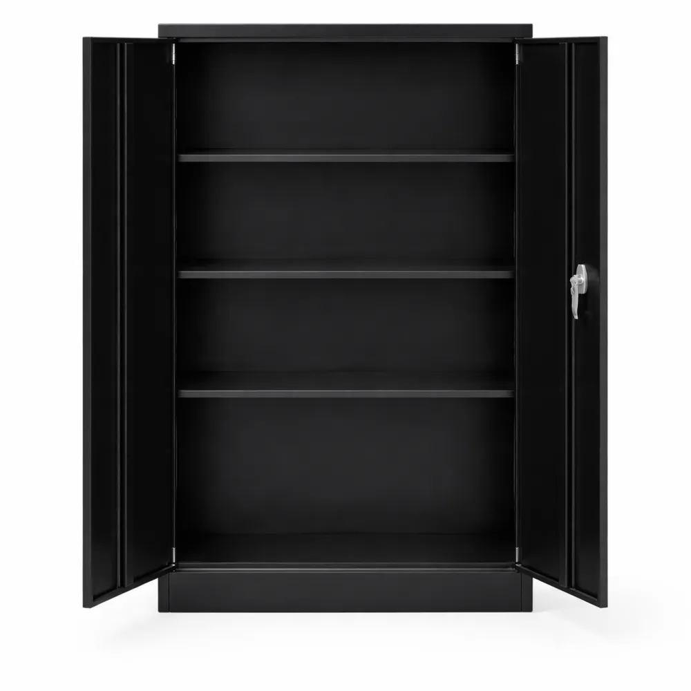 Vielseitiger Büroschrank mit abnehmbaren Böden und Schloss, ideal für Lagerung