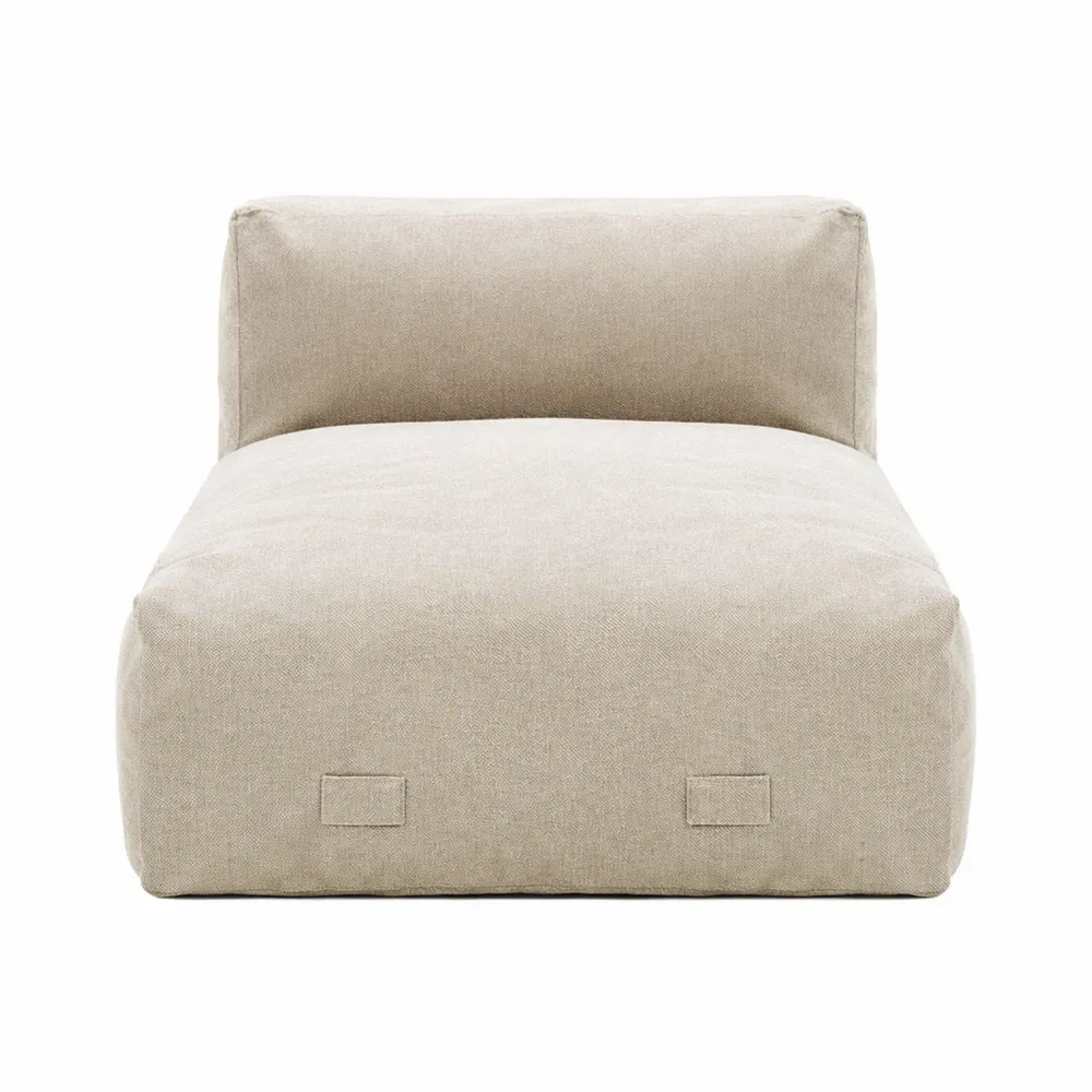 Modulare Garten-Liege in Beige