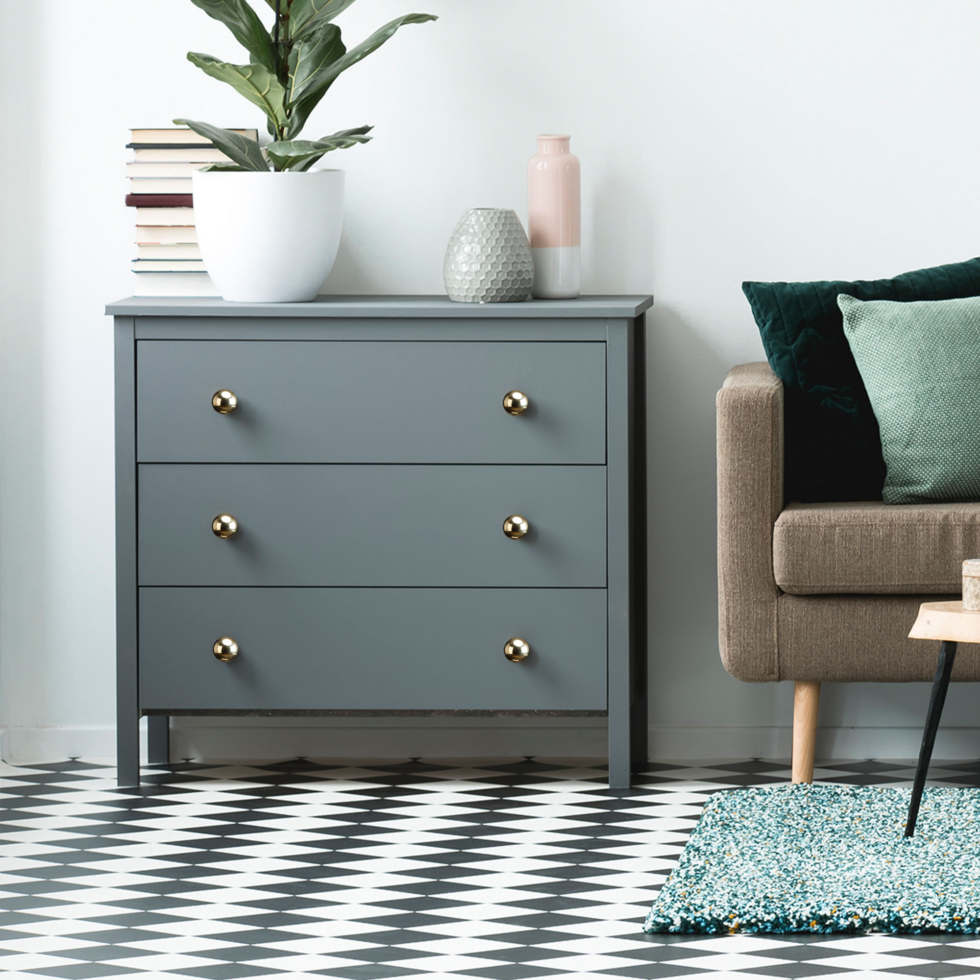 Unlacquered Ball Cabinet Knobs