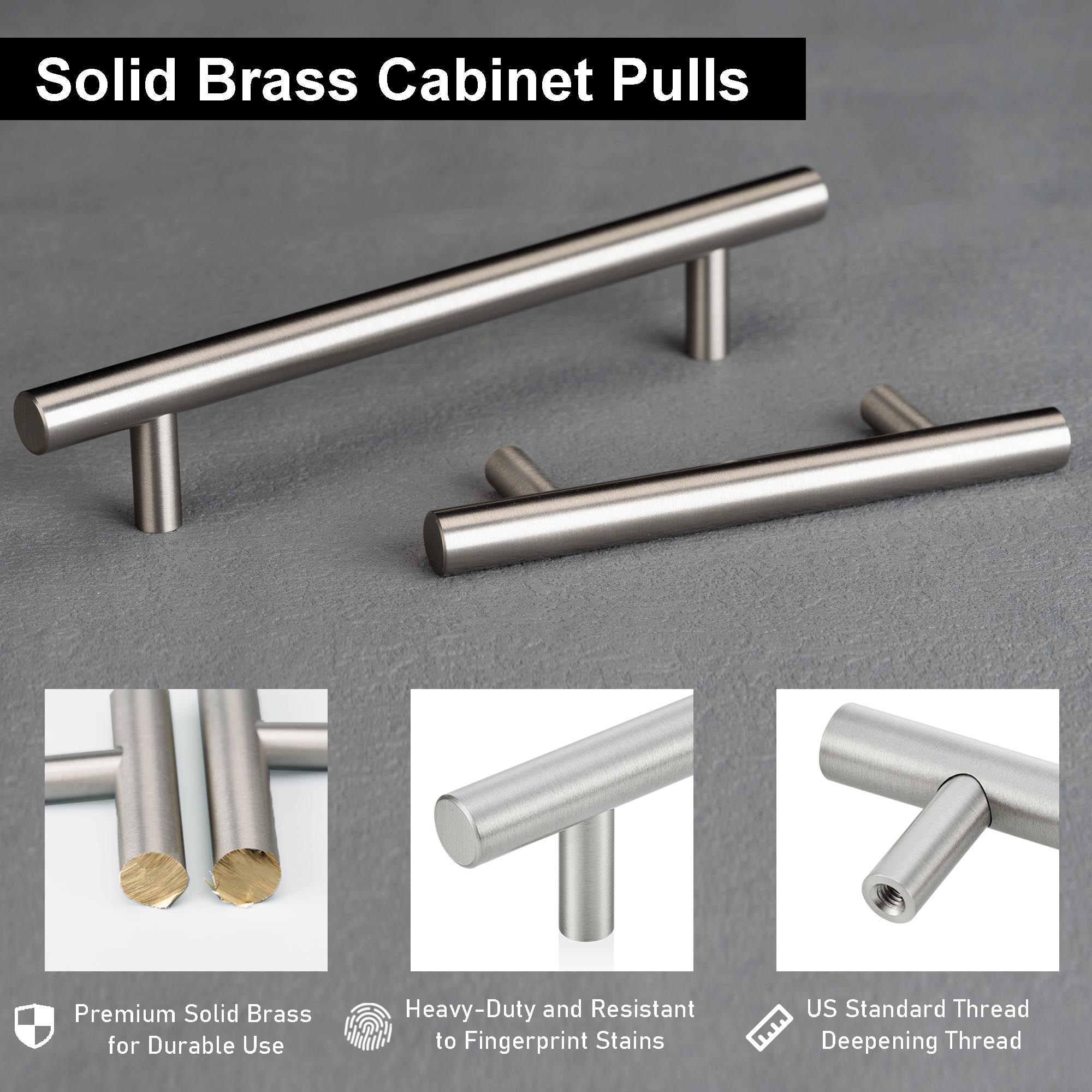 Cabinet Pulls Brushed Nickel