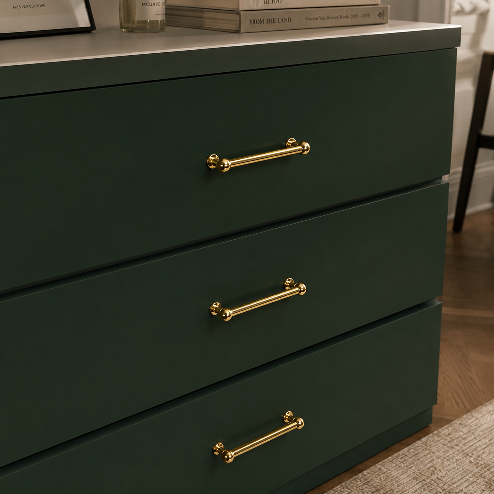 Unlacquered Brass Cabinet Pulls