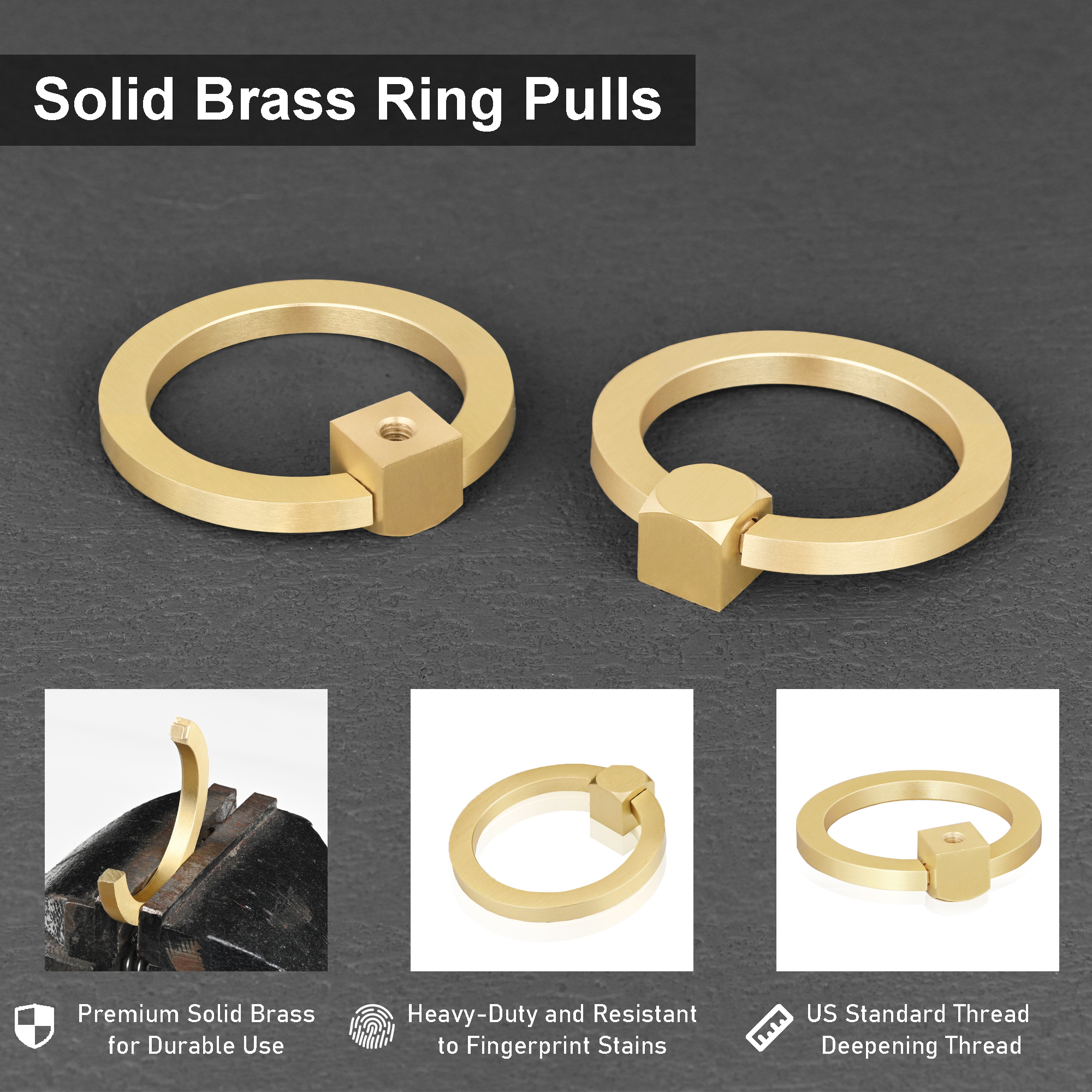 Ring Pulls for Dresser Drawer