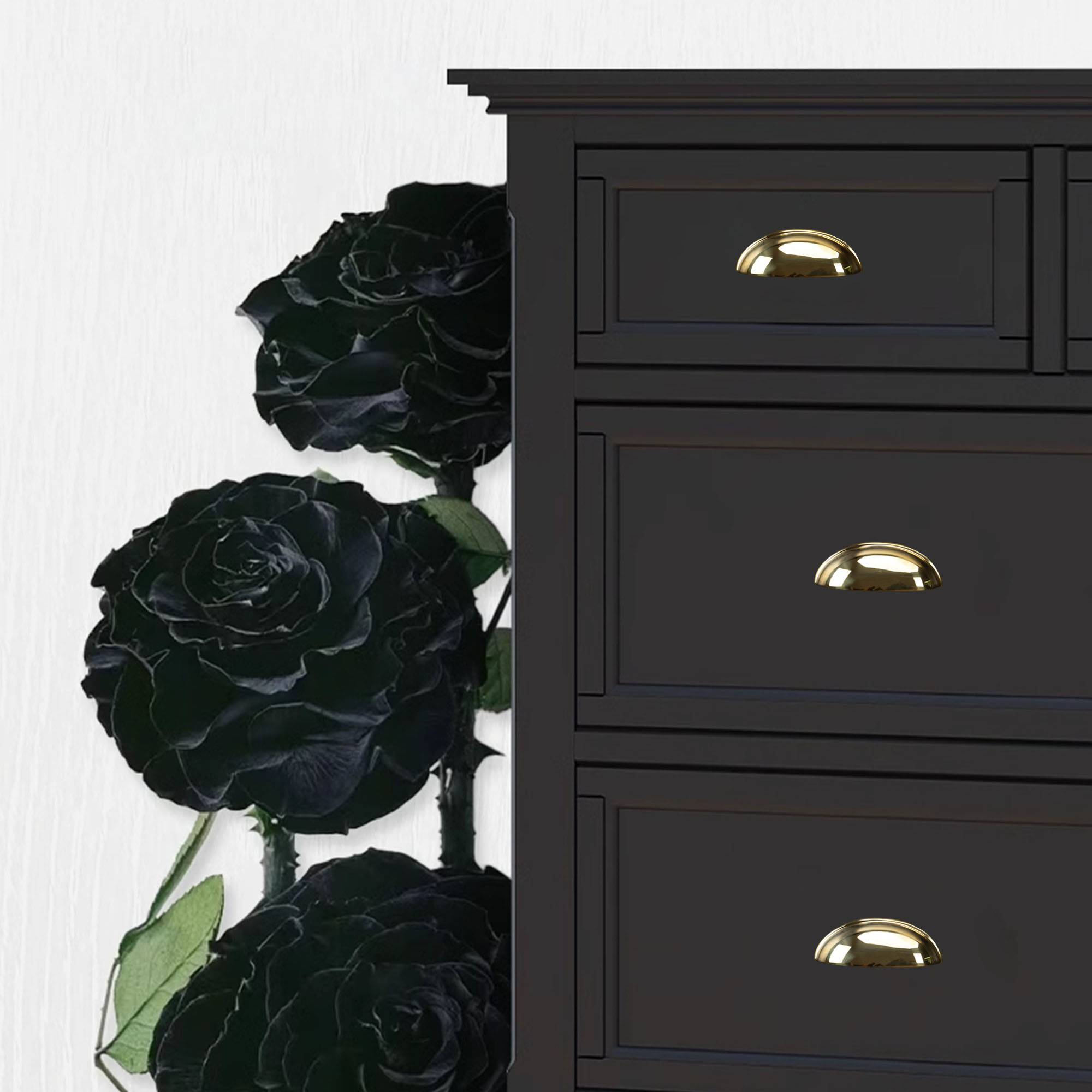 Unlacquered Cup Drawer Pulls
