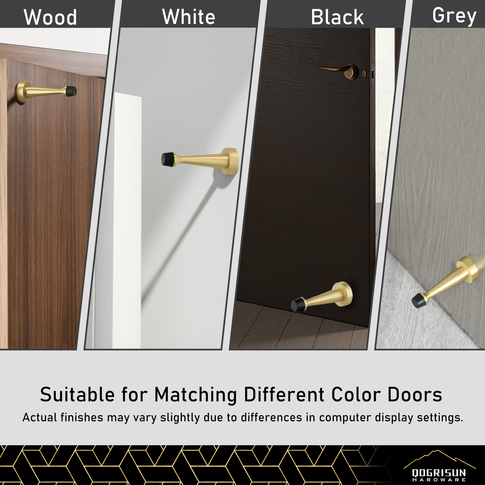 Heavy Duty Door Stops Gold